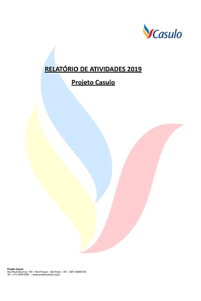 Relatório de Atividades 2019